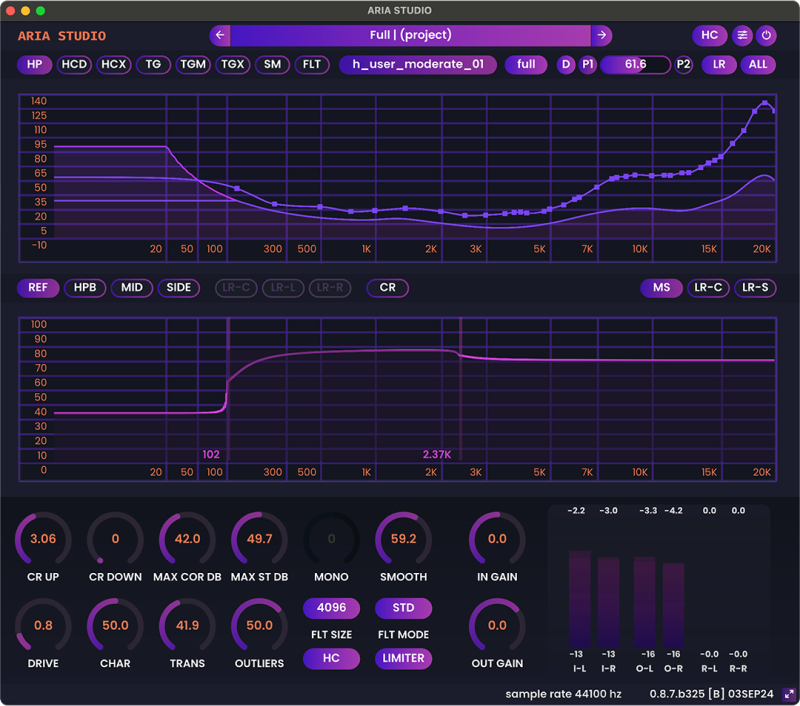 ARIA Studio Interface