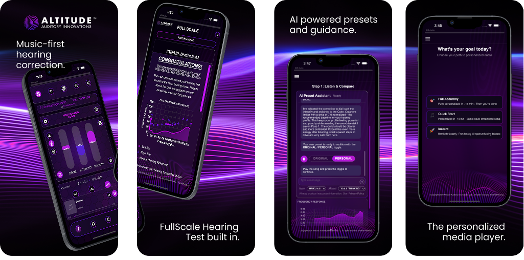 ARIA ONE mobile experience with the same hearing and personalization system