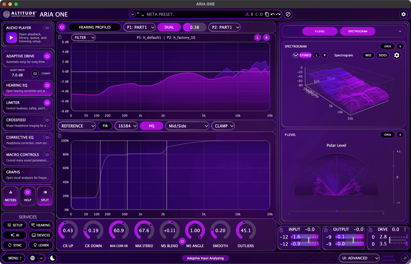 ARIA ONE Hearing EQ
