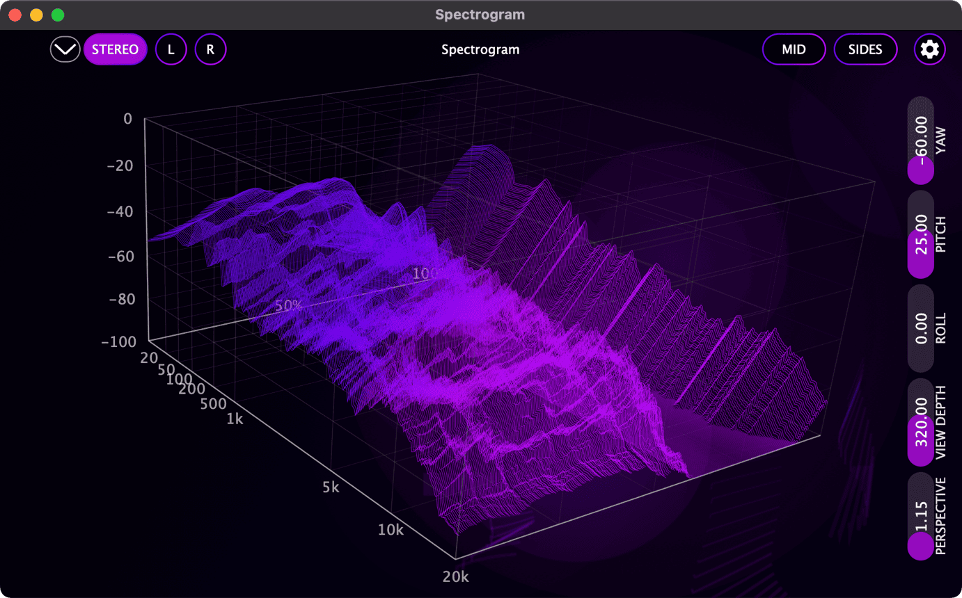 Separate Graph Window — Spectrogram