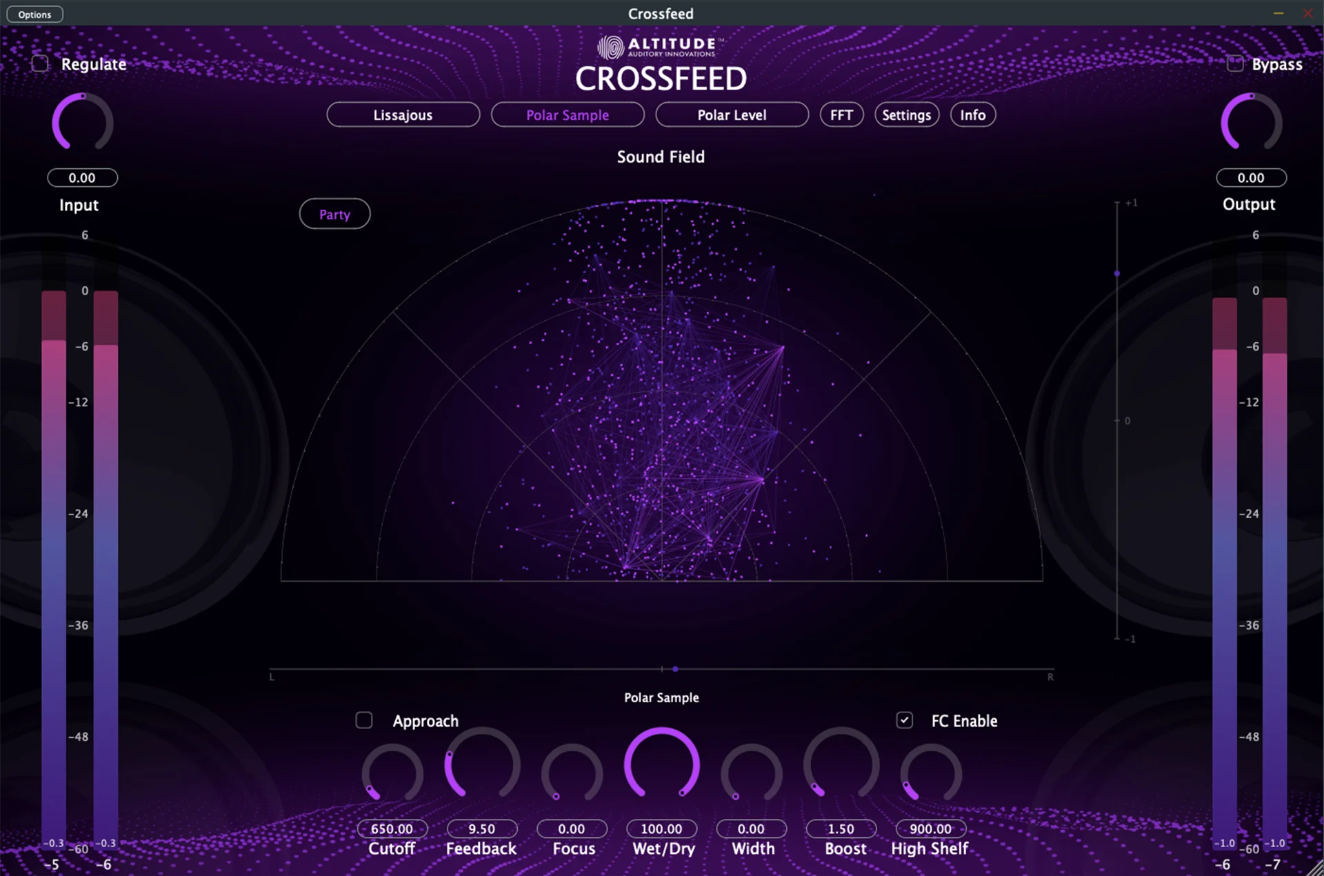 Crossfeed Polar Sample Party View