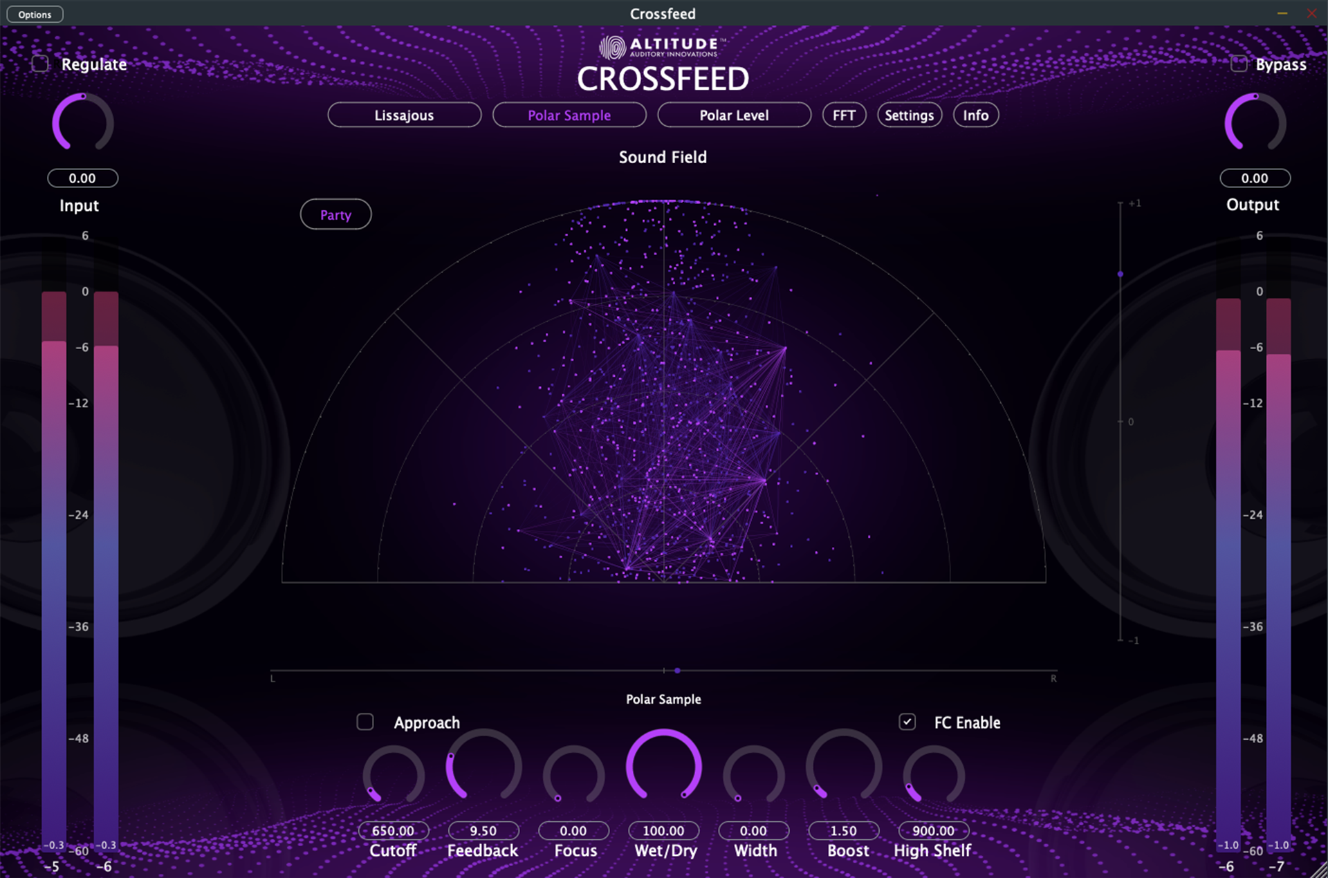 Crossfeed Polar Sample Party View